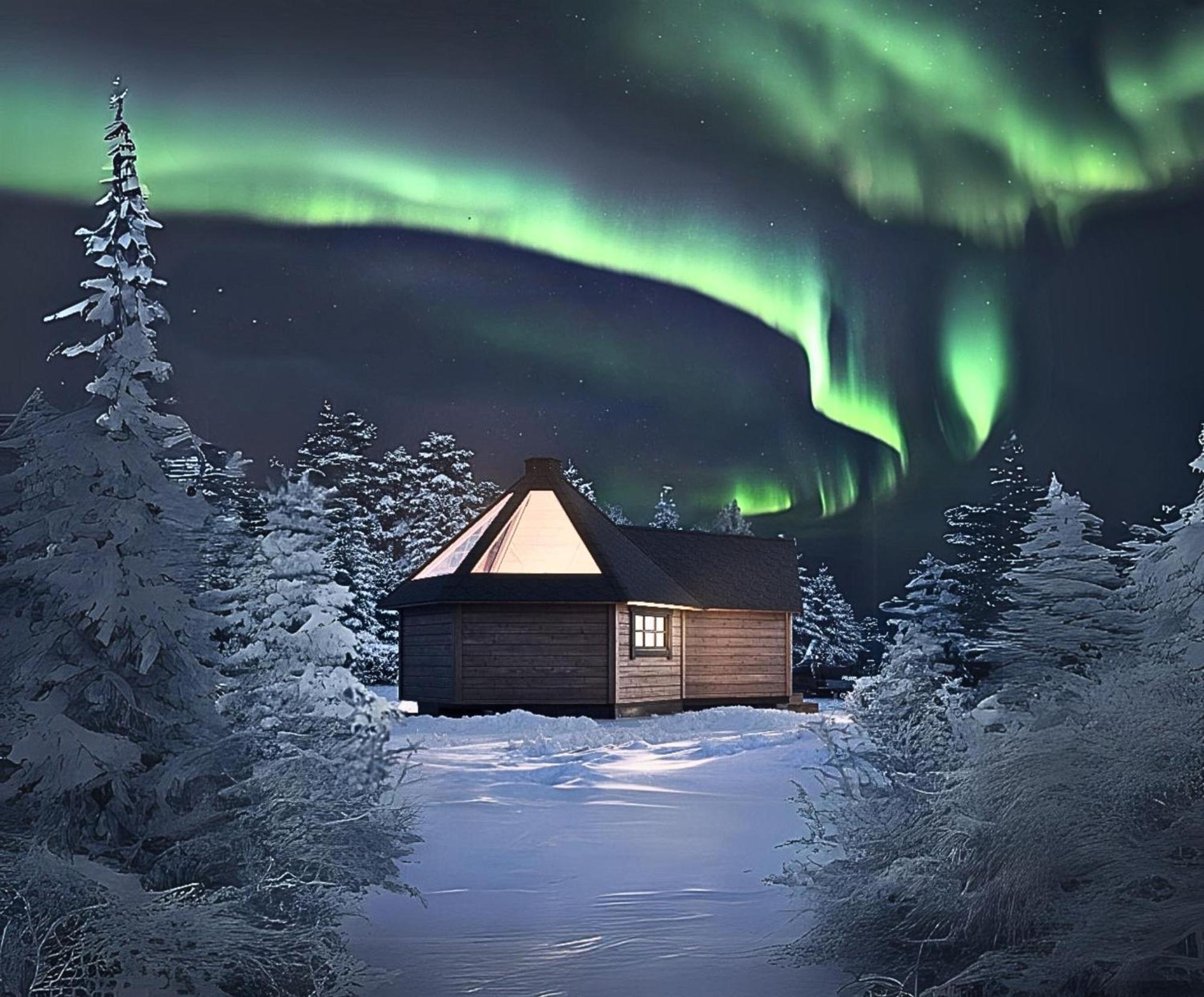 Villa Skog Aurora Igloos Kalix Esterno foto